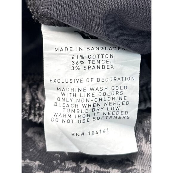 VRST Mens LARGE Monochromatic Floral Grey 7" Easy SHORT Drawstring Waist NWT NEW - Picture 10 of 10